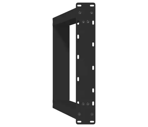 Konsolinio Staliuko Kojelės, U Formos, 2 Vnt., Juodos, 38X(72-73) cm Plienas