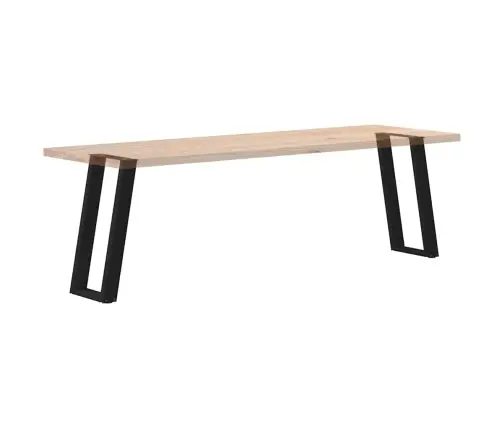 Konsolinio Staliuko Kojelės, U Formos, 2 Vnt., Juodos, 38X(72-73) cm Plienas