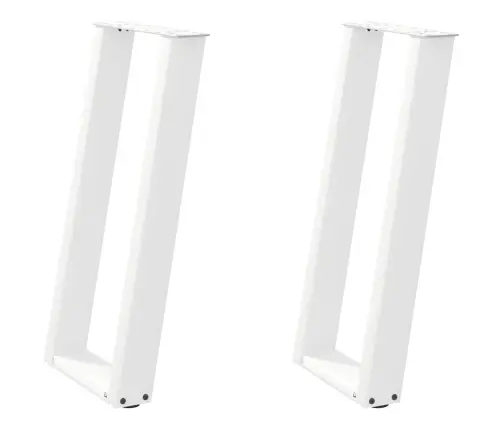 Konsoles Galda Kājas, 2 Gab., U-Veida, Baltas, 38X(72-73) Cm, Tērauds Vidaxl