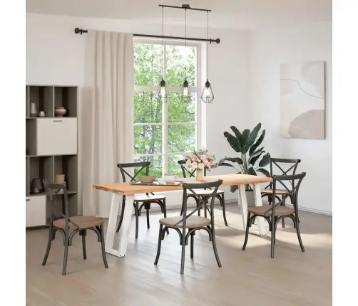 Konsoles Galda Kājas, 2 Gab., U-Veida, Baltas, 38X(72-73) Cm, Tērauds Vidaxl