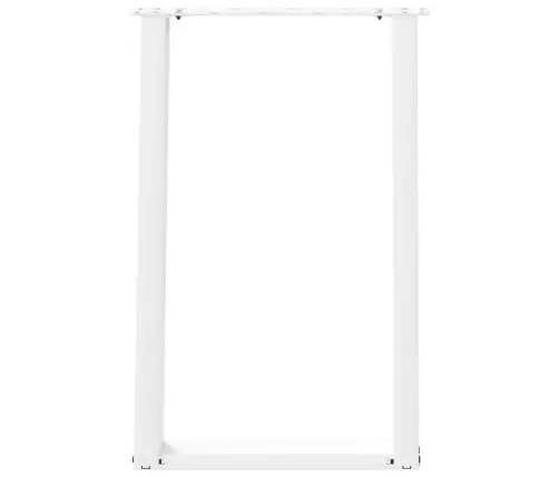 Ēdamgalda Kājas, 2 Gab., U-Veida, Baltas, 50X(72-73) Cm, Tērauds Vidaxl
