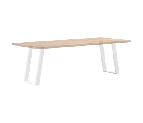 Ēdamgalda Kājas, 2 Gab., U-Veida, Baltas, 50X(72-73) Cm, Tērauds Vidaxl