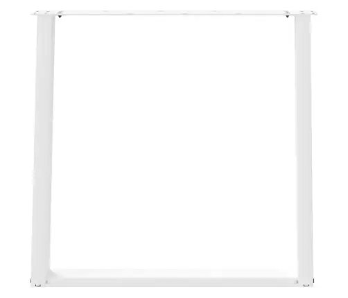 Ēdamgalda Kājas, 2 Gab., U-Veida, Baltas, 70X(72-73) Cm, Tērauds Vidaxl