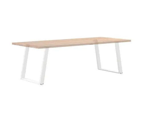 Ēdamgalda Kājas, 2 Gab., U-Veida, Baltas, 80X(72-73) Cm, Tērauds Vidaxl