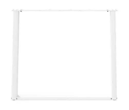 Ēdamgalda Kājas, 2 Gab., U-Veida, Baltas, 90X(72-73) Cm, Tērauds Vidaxl