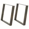 Söögilaua Jalad U-Kujulised 2 Tk, Naturaalne Teras, 90 X (72–73) cm Teras