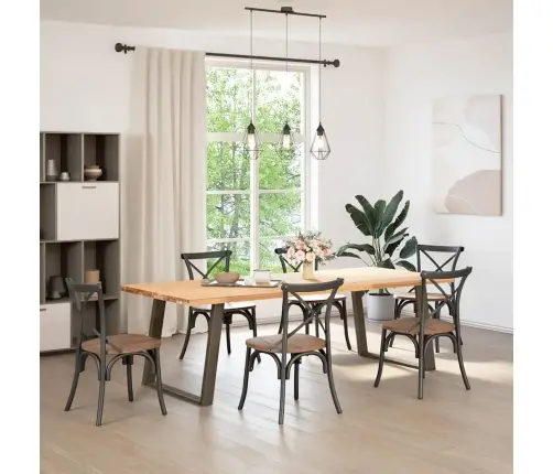 Söögilaua Jalad U-Kujulised 2 Tk, Naturaalne Teras, 90 X (72–73) cm Teras