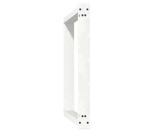 Ēdamgalda Kājas, 2 Gab., U-Veida, Baltas, 100X(72-73) Cm, Tērauds Vidaxl