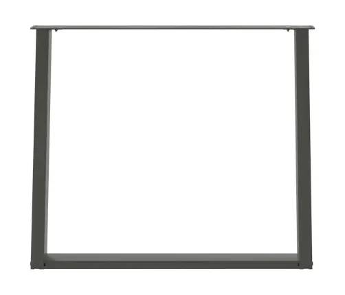 Valgomojo Stalo Kojos, U Formos, 2 Vnt., Antracito Spalvos, 100X(72-73) cm Plienas