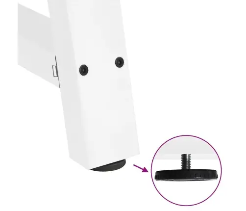 Kavos Staliuko Kojelės, 2 Vnt., Baltos, 30X(30-31) cm Plienas, A Formos