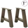 Kavos Staliuko Kojelės, A Formos, 2 Vnt., 30X(30-31) cm Plienas