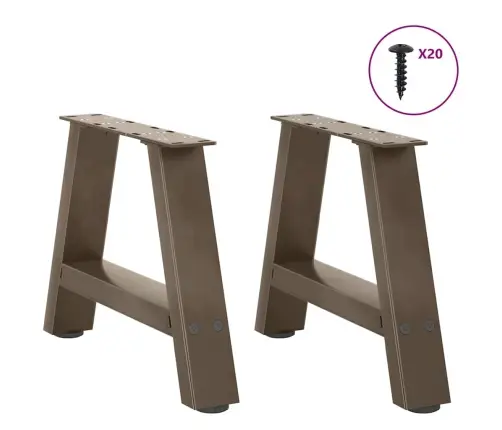 Kavos Staliuko Kojelės, A Formos, 2 Vnt., 40X(30-31) cm Plienas