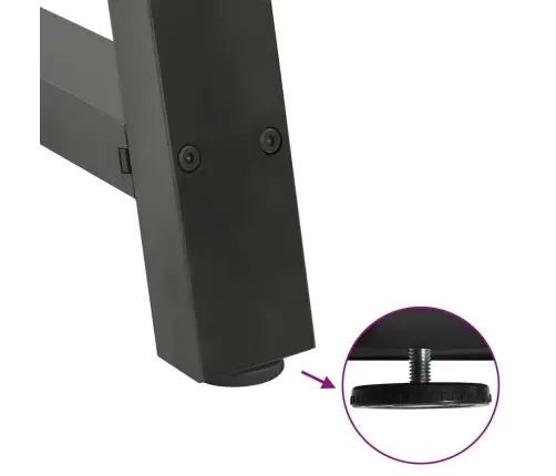 Kafijas Galdiņa Kājas, 2 Gab., A-Veida, Antracīta Krāsā, 50X(30-31) Cm, Tērauds Vidaxl