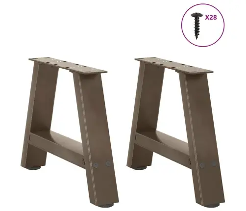 Kavos Staliuko Kojelės, A Formos, 2 Vnt., 50X(30-31) cm Plienas