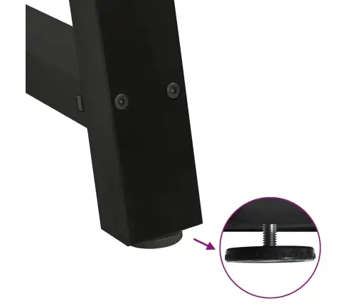 Kafijas Galdiņa Kājas, 2 Gab., A-Veida, Melnas, 60X(30-31) Cm, Tērauds Vidaxl