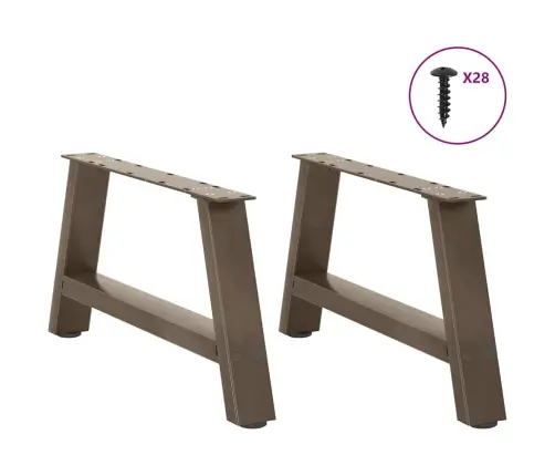 Kafijas Galdiņa Kājas, 2 Gab., A-Veida, 60X(30-31) Cm, Tērauds Vidaxl