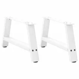 Kafijas Galdiņa Kājas, 2 Gab., A-Veida, Baltas, 70X(30-31) Cm, Tērauds Vidaxl