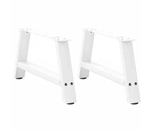 Kafijas Galdiņa Kājas, 2 Gab., A-Veida, Baltas, 70X(30-31) Cm, Tērauds Vidaxl
