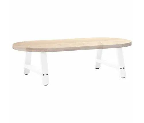 Kafijas Galdiņa Kājas, 2 Gab., A-Veida, Baltas, 70X(30-31) Cm, Tērauds Vidaxl