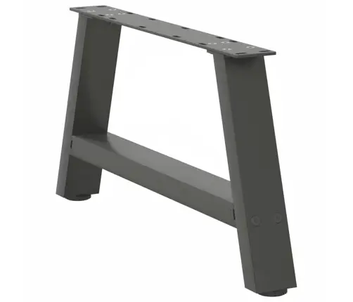 Kafijas Galdiņa Kājas, 2 Gab., A-Veida, Antracīta Krāsā, 70X(30-31) Cm, Tērauds Vidaxl