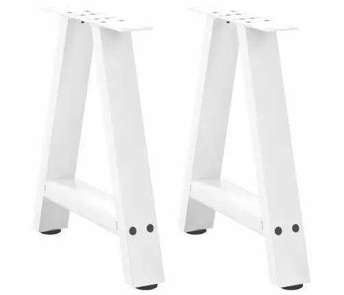 Kafijas Galdiņa Kājas, 2 Gab., A-Veida, Baltas, 50X(42-43) Cm, Tērauds Vidaxl