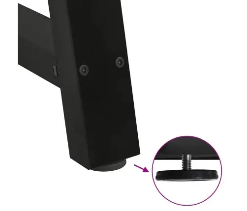 Kohvilaua Jalad, A-Kujulised, 2 Tk, Mustad, 60 X (42–43) cm Teras