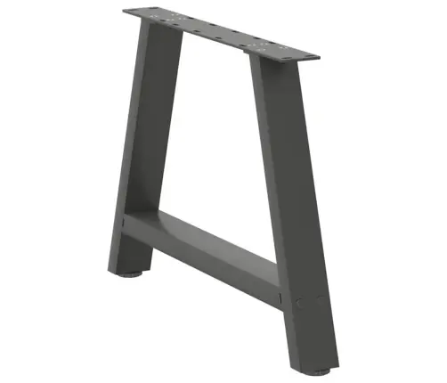 Kafijas Galdiņa Kājas, 2 Gab., A-Veida, Antracīta Krāsā, 60X(42-43) Cm, Tērauds Vidaxl