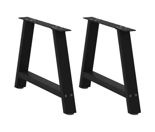 Kafijas Galdiņa Kājas, 2 Gab., A-Veida, Melnas, 70X(42-43) Cm, Tērauds Vidaxl