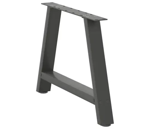 Kafijas Galdiņa Kājas, 2 Gab., A-Veida, Antracīta Krāsā, 70X(42-43) Cm, Tērauds Vidaxl