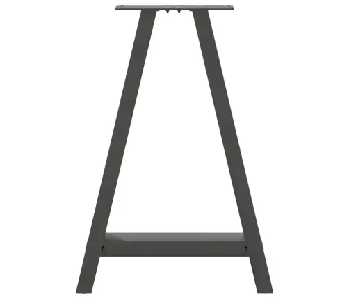 Valgomojo Stalo Kojos, 2 Vnt., Antracito Spalvos, 50X(72-73) cm Plienas, A Formos