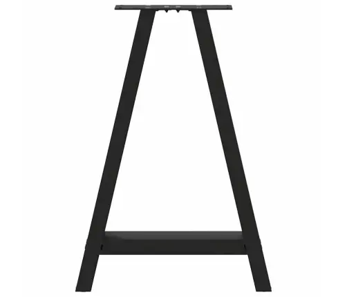 Valgomojo Stalo Kojelės, A Formos, 2 Vnt., Juodos, 60X(72-73) cm Plienas