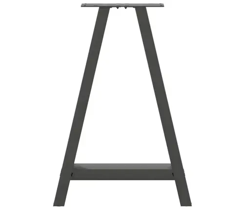 Valgomojo Stalo Kojos, 2 Vnt., Antracito Spalvos, 60X(72-73) cm Plienas