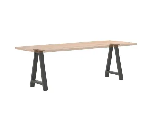 Valgomojo Stalo Kojos, 2 Vnt., Antracito Spalvos, 60X(72-73) cm Plienas