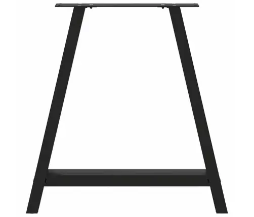 Ēdamgalda Kājas, 2 Gab., A-Veida, Melnas, 70X(72-73) Cm, Tērauds Vidaxl