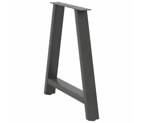 Ēdamgalda Kājas, 2 Gab., A-Veida, Antracīta Krāsā, 70X(72-73) Cm, Tērauds Vidaxl