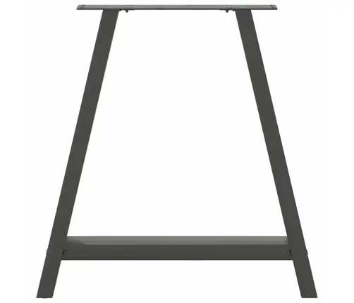Ēdamgalda Kājas, 2 Gab., A-Veida, Antracīta Krāsā, 70X(72-73) Cm, Tērauds Vidaxl