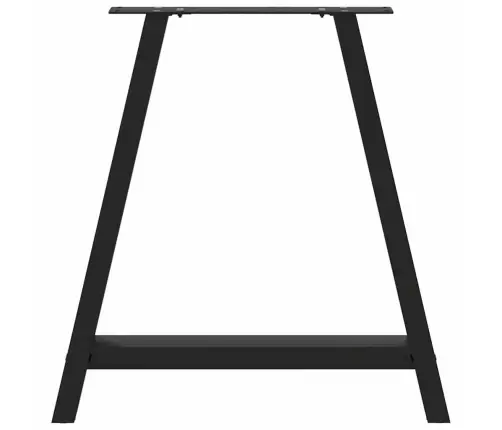 Ēdamgalda Kājas, 2 Gab., A-Veida, Melnas, 80X(72-73) Cm, Tērauds Vidaxl