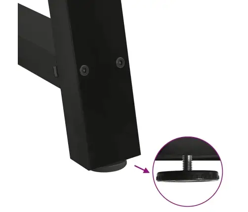 Ēdamgalda Kājas, 2 Gab., A-Veida, Melnas, 80X(72-73) Cm, Tērauds Vidaxl