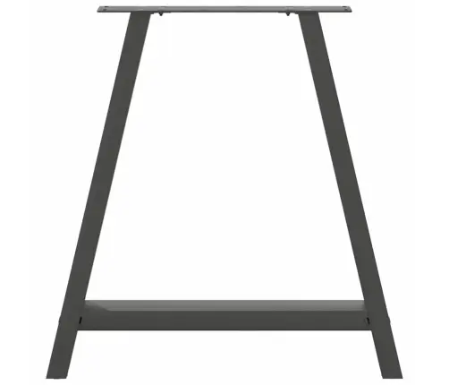 Valgomojo Stalo Kojos, 2 Vnt., Antracito Spalvos, 80X(72-73) cm Plienas, A Formos