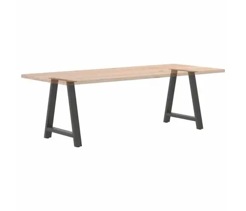 Valgomojo Stalo Kojos, 2 Vnt., Antracito Spalvos, 80X(72-73) cm Plienas, A Formos