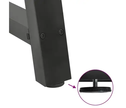 Valgomojo Stalo Kojos, 2 Vnt., Antracito Spalvos, 80X(72-73) cm Plienas, A Formos