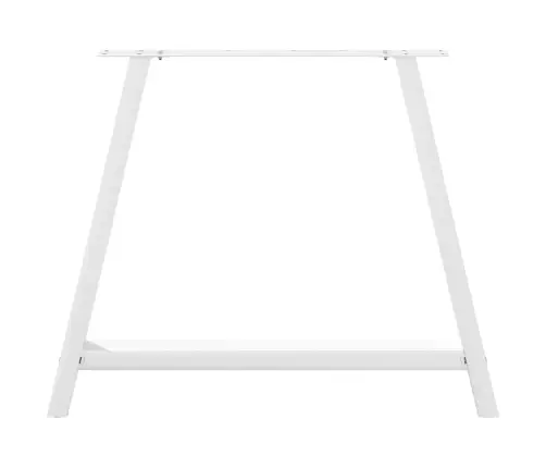 Ēdamgalda Kājas, 2 Gab., A-Veida, Baltas, 100X(72-73) Cm, Tērauds Vidaxl