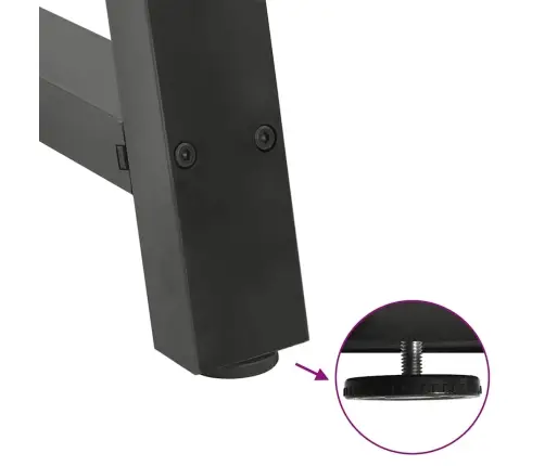 Valgomojo Stalo Kojos, A Formos, 2 Vnt., Antracito Spalvos, 100X(72-73) cm Plienas