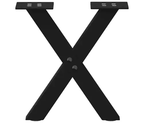 Kafijas Galdiņa Kājas, 2 Gab., X-Veida, Melnas, 37X(30-31) Cm, Tērauds Vidaxl