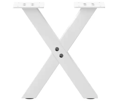 Kafijas Galdiņa Kājas, 2 Gab., X-Veida, Baltas, 37X(30-31) Cm, Tērauds Vidaxl