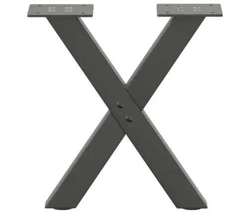 Kafijas Galdiņa Kājas, 2 Gab., X-Veida, Antracīta Krāsā, 37X(30-31) Cm, Tērauds Vidaxl