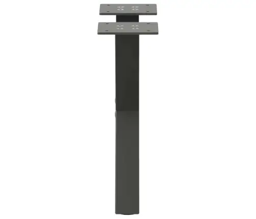 Kafijas Galdiņa Kājas, 2 Gab., X-Veida, Antracīta Krāsā, 37X(30-31) Cm, Tērauds Vidaxl