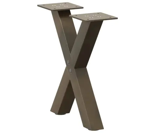 Kohvilaua Jalad X-Kujulised 2 Tk, Naturaalne Teras, 40 X (30–31) cm Teras