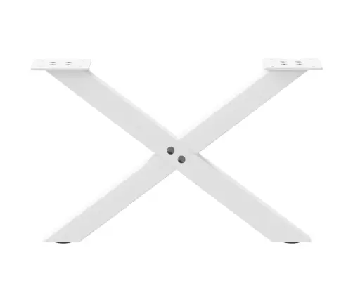 Kafijas Galdiņa Kājas, 2 Gab., X-Veida, Baltas, 50X(30-31) Cm, Tērauds Vidaxl