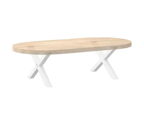 Kafijas Galdiņa Kājas, 2 Gab., X-Veida, Baltas, 50X(30-31) Cm, Tērauds Vidaxl